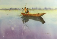 Farooq Aftab, 15 x 21 Inch, Watercolor on Paper, Landscape Painting, AC-FQB-007